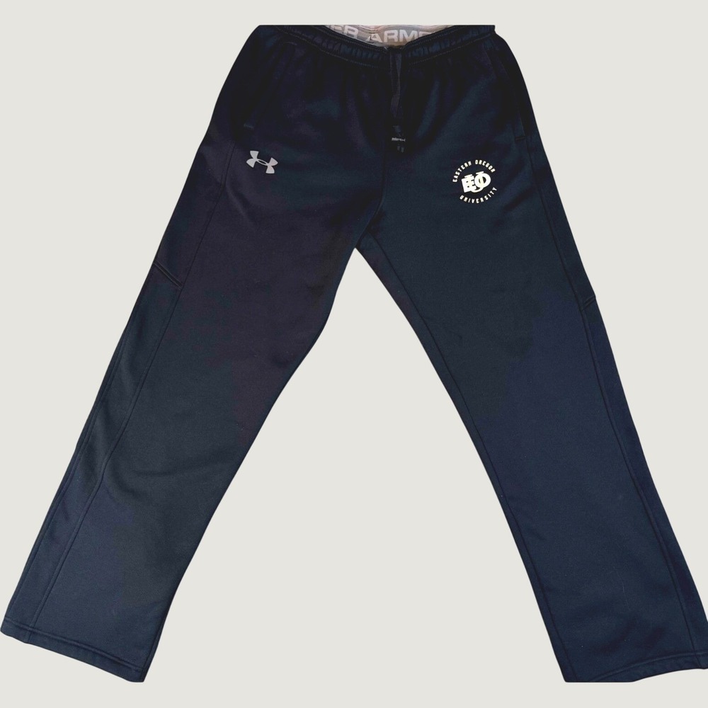 Under Armour Storm Eastern Oregon University EOU Men's L Black Track Pants